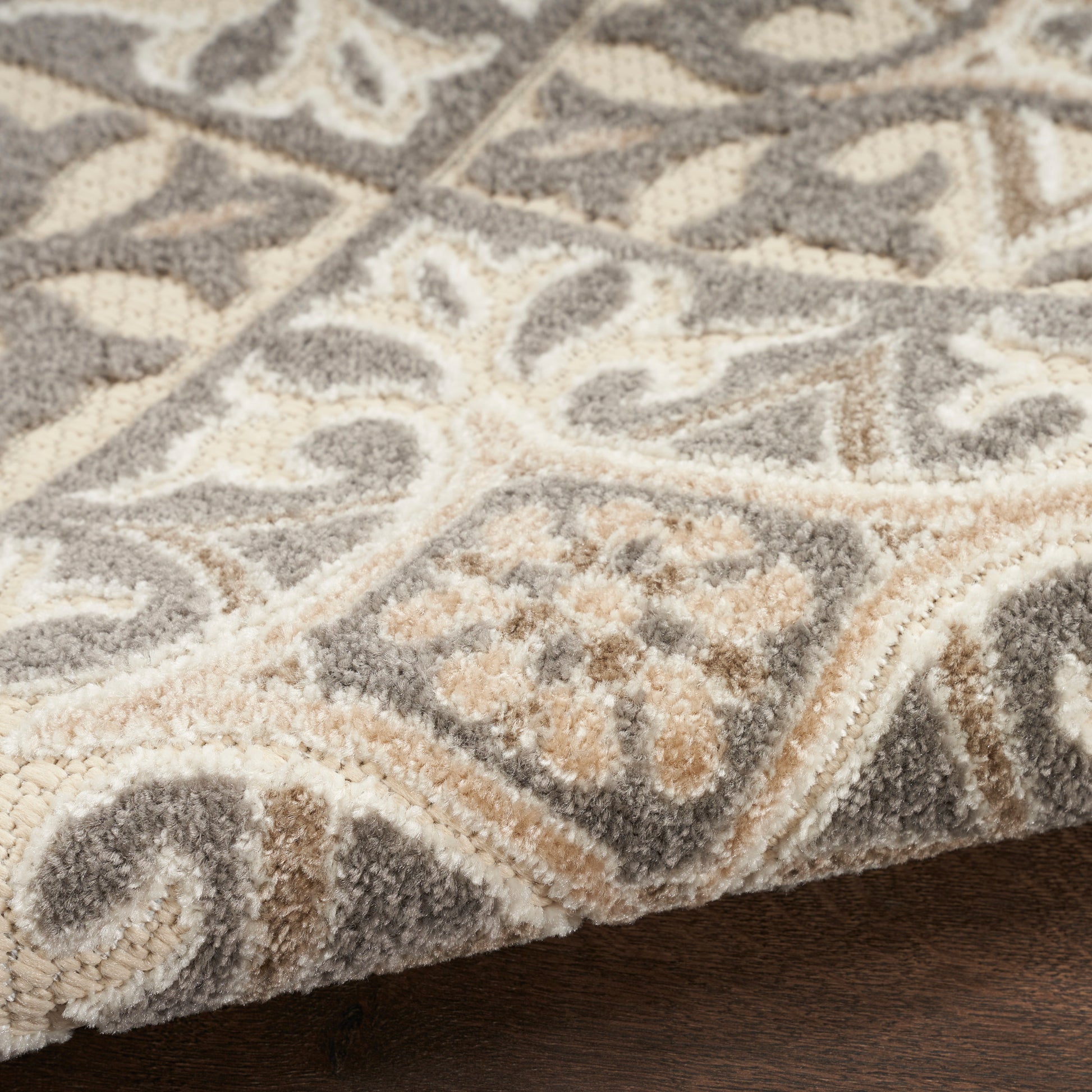 Nourison Home Aloha  Ivory Grey  Contemporary