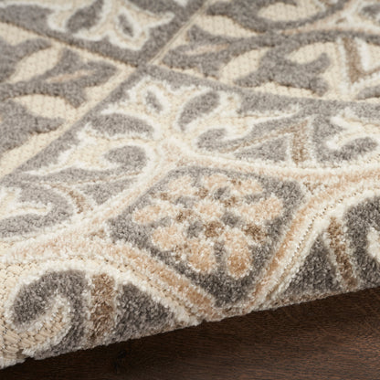 Nourison Home Aloha  Ivory Grey  Contemporary