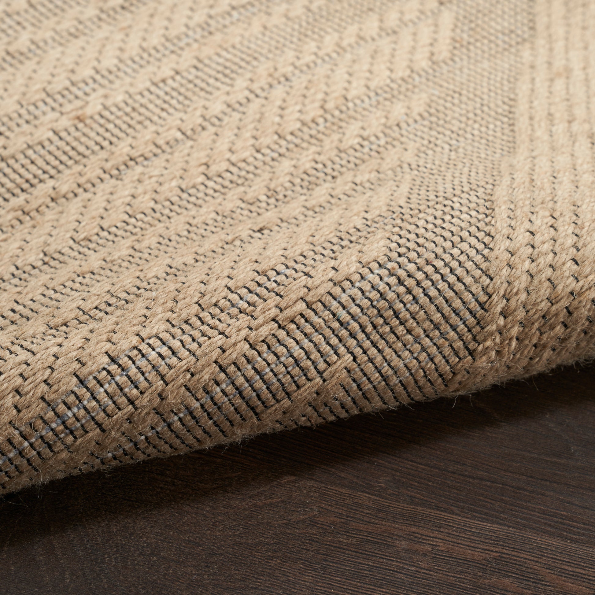 Nourison Home Washable Jute  Natural Beige  Contemporary