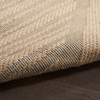 Nourison Home Washable Jute  Natural Beige  Contemporary
