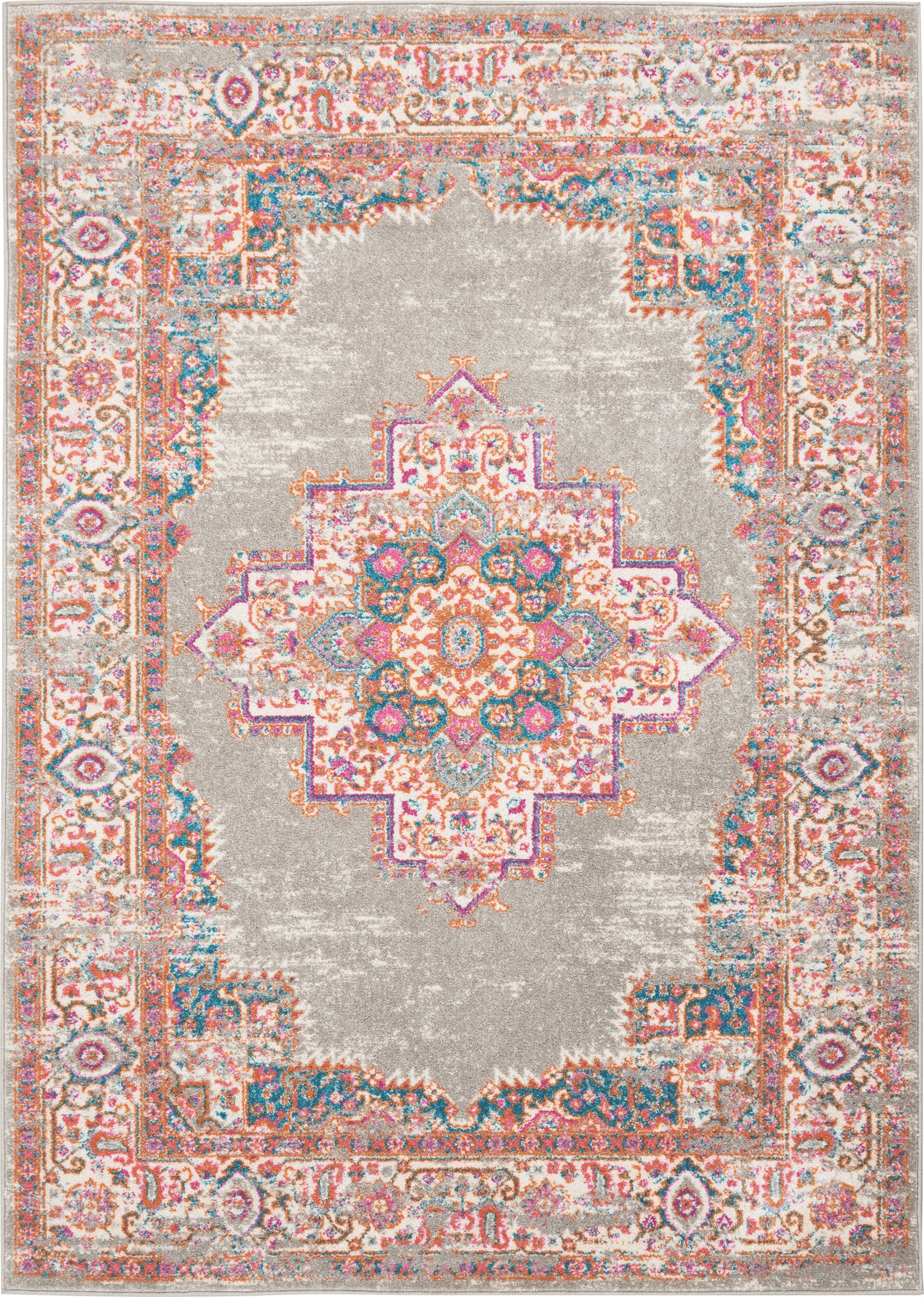 Nourison Home Passion PSN03 Grey Transitional Power-loomed Rugs