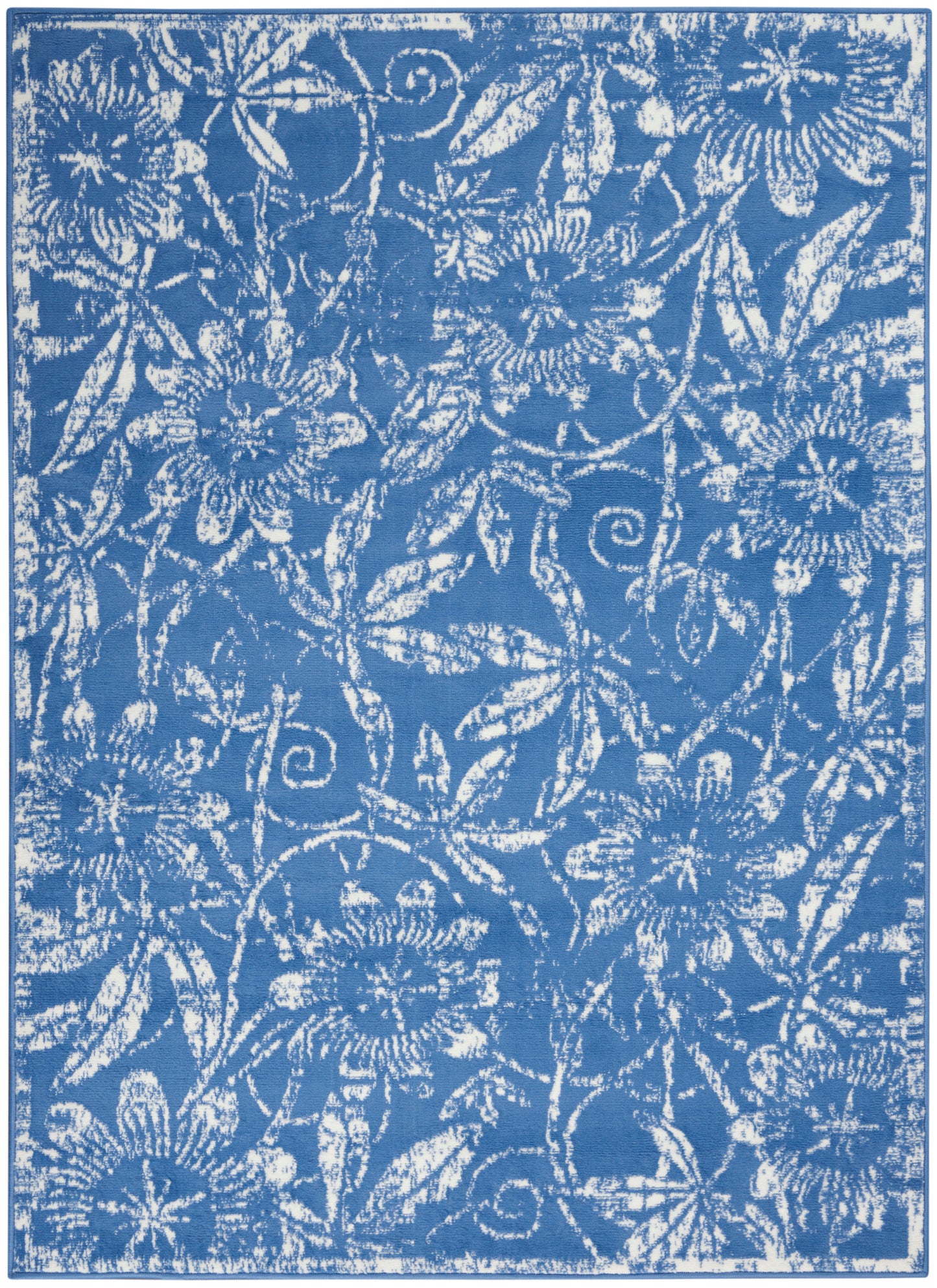 Nourison Home Whimsicle WHS05 Blue Contemporary Power-loomed Rug