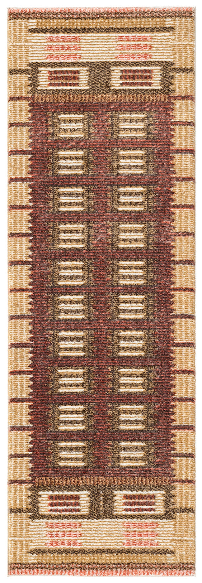 Nourison Home Nordic NRC16 Rust Contemporary Power-loomed Rug