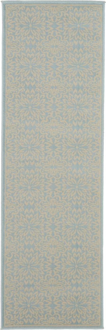Nourison Home Jubilant JUB06 Ivory Light Blue Transitional Power-loomed Rug