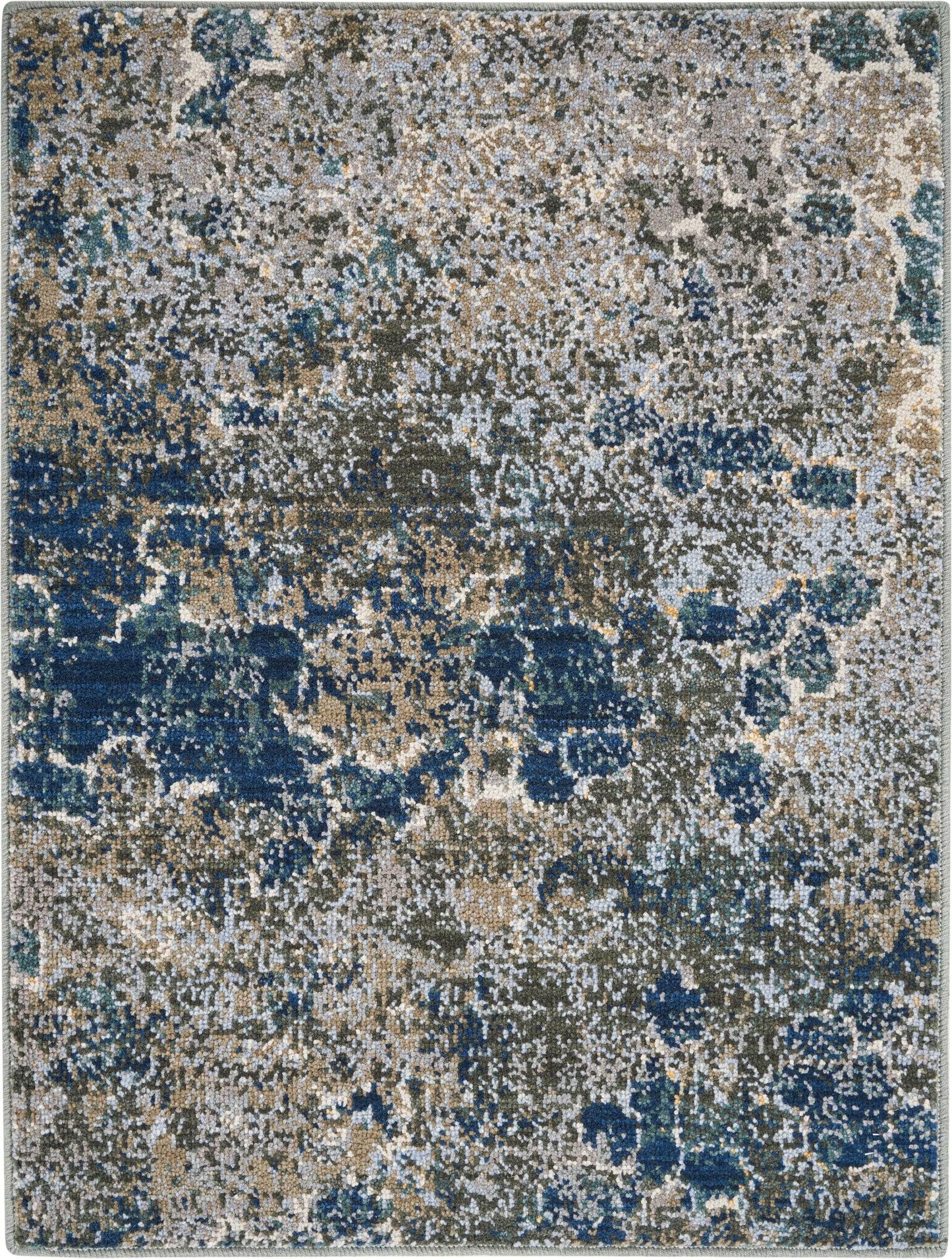 Nourison Home Artworks ATW02 Blue Grey Contemporary Loom-woven Rug