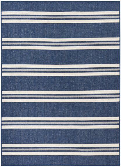 Nourison Home Horizon Indoor/Outdoor HOZ05 Navy Contemporary Power-loomed Rug
