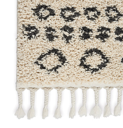 Nourison Home Moroccan Shag  Cream  Transitional