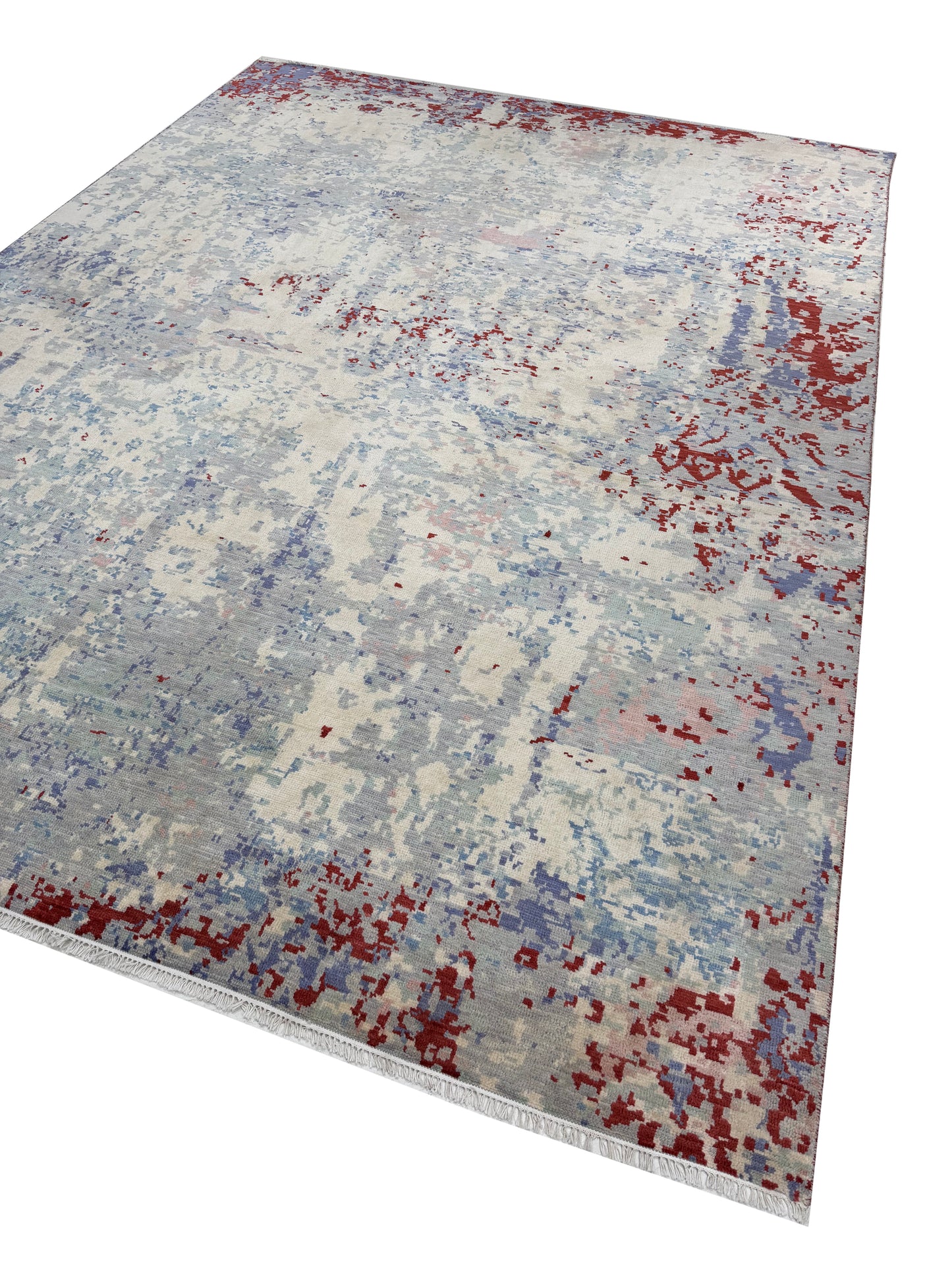 Artisan Samara Ivory Grey Transitional Knotted Rug