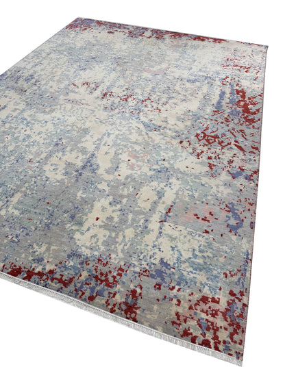 Artisan Samara Ivory Grey Transitional Knotted Rug