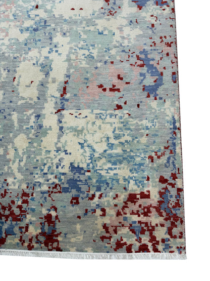 Artisan Samara Ivory Grey Transitional Knotted Rug