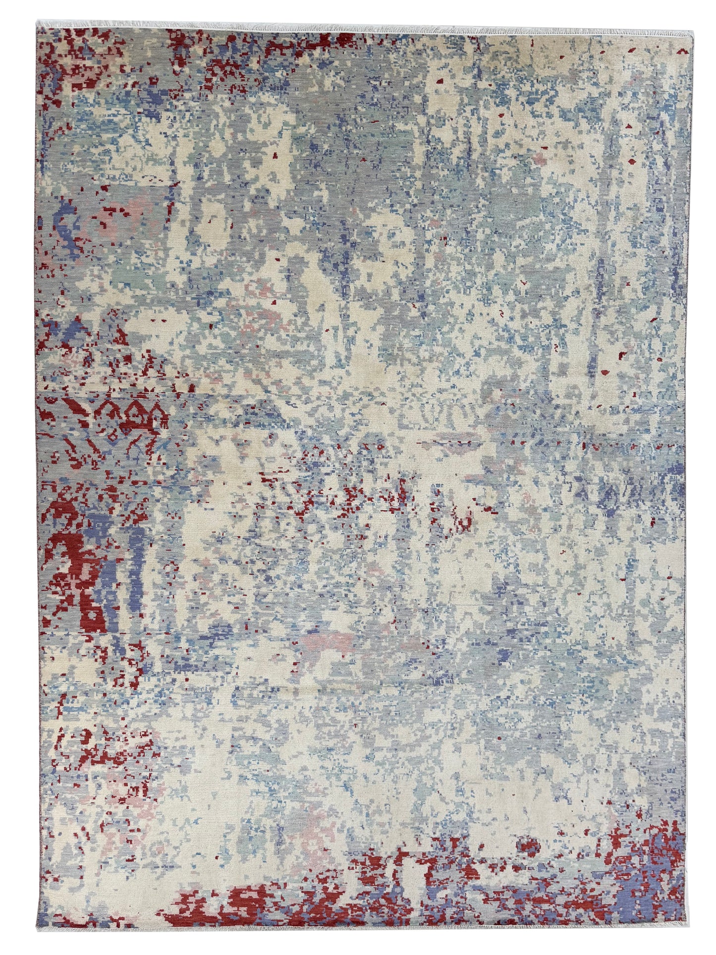 Artisan Samara Ivory Grey Transitional Knotted Rug