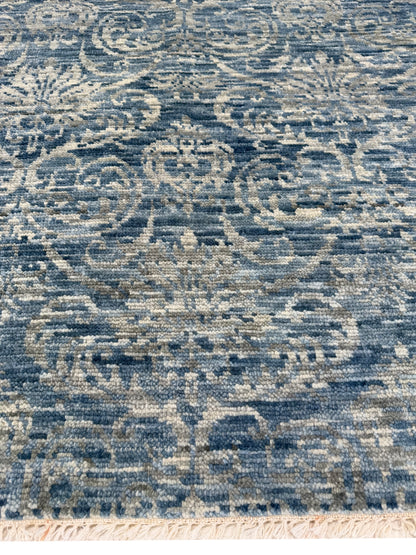 Artisan Samara Grey Ivory Transitional Knotted Rug