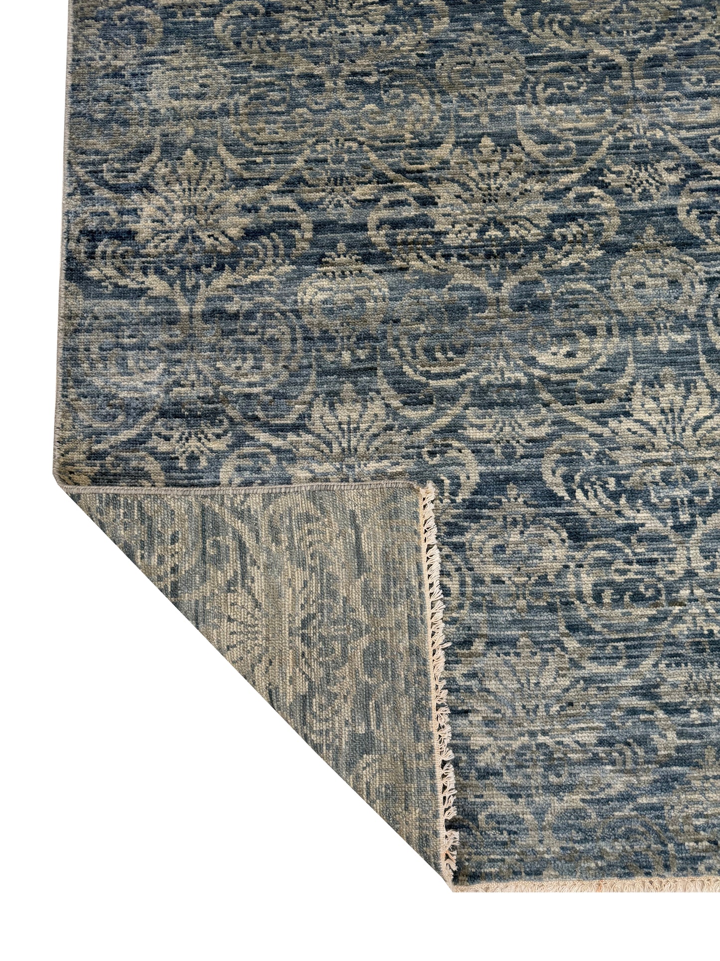 Artisan Samara Grey Ivory Transitional Knotted Rug