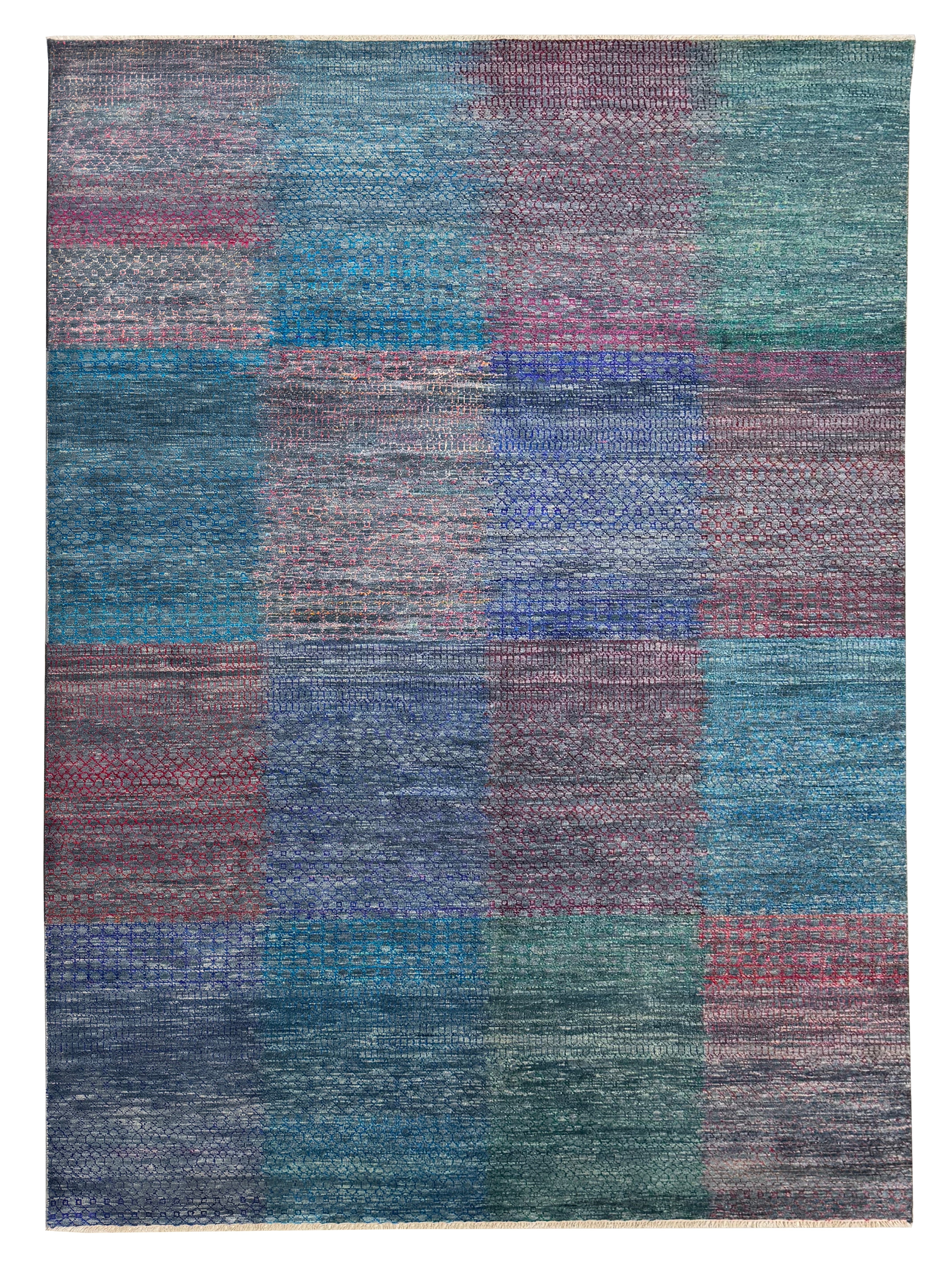 Artisan Samara Multi Transitional Knotted Rug – Atlanta Designer Rugs