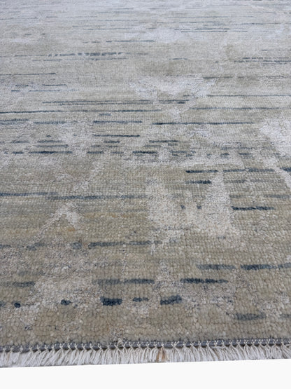 Artisan Samara Beige Grey Transitional Knotted Rug