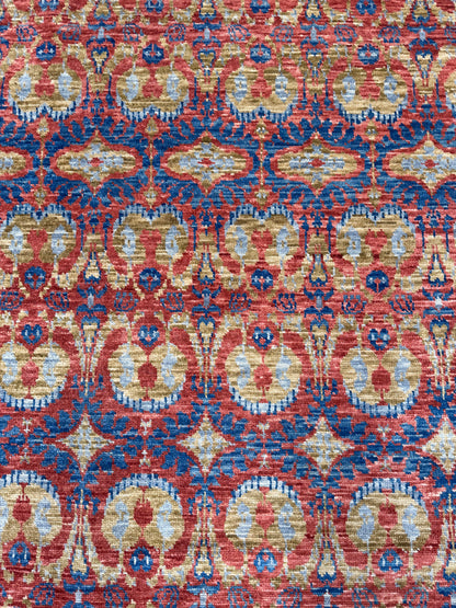 Artisan Samara Rust Ivory Transitional Knotted Rug