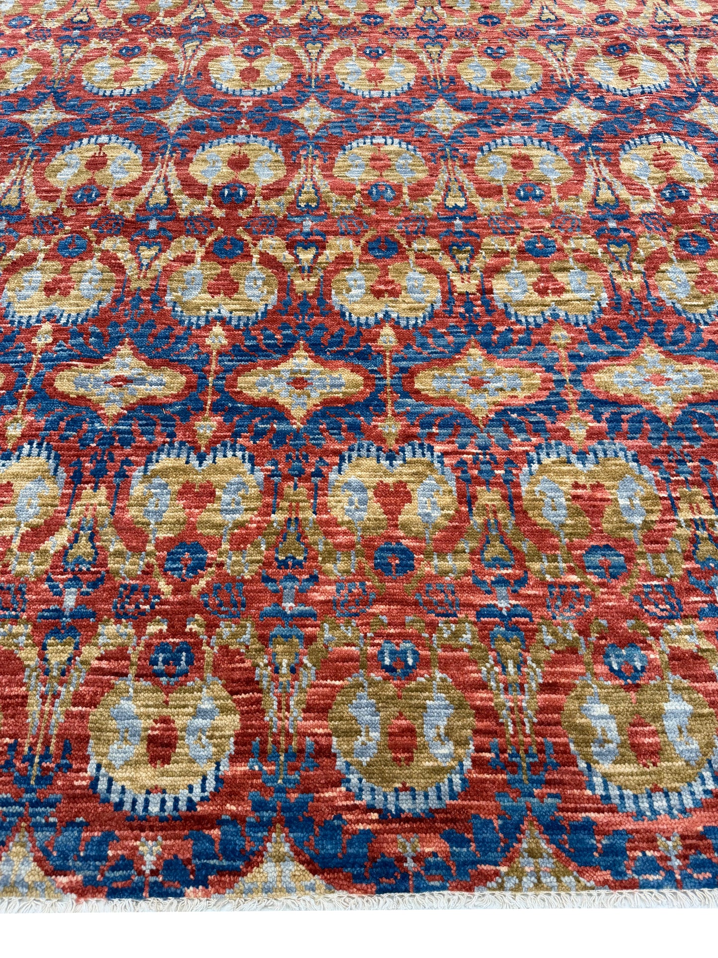 Artisan Samara Rust Ivory Transitional Knotted Rug