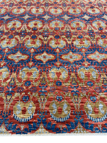 Artisan Samara Rust Ivory Transitional Knotted Rug