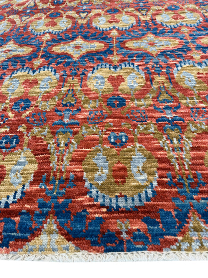 Artisan Samara Rust Ivory Transitional Knotted Rug