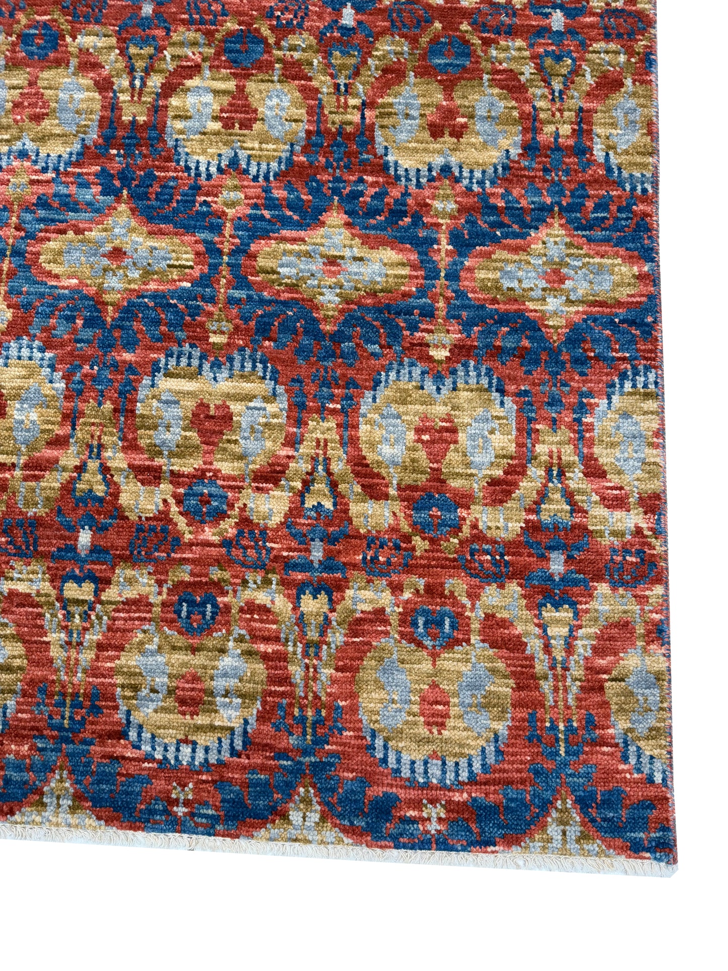 Artisan Samara Rust Ivory Transitional Knotted Rug