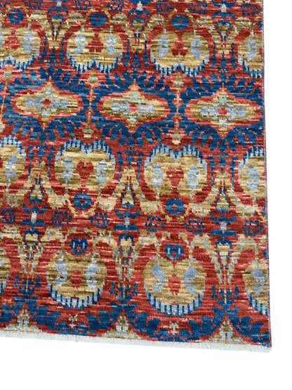 Artisan Samara Rust Ivory Transitional Knotted Rug