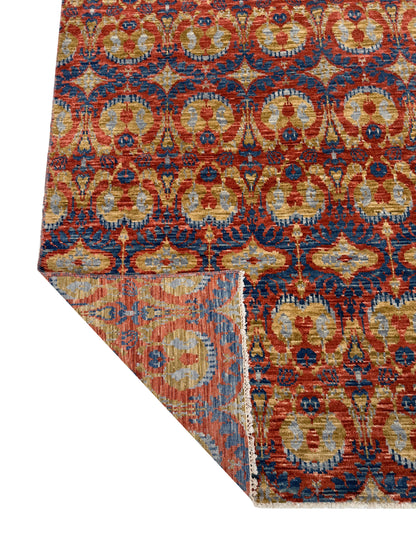 Artisan Samara Rust Ivory Transitional Knotted Rug