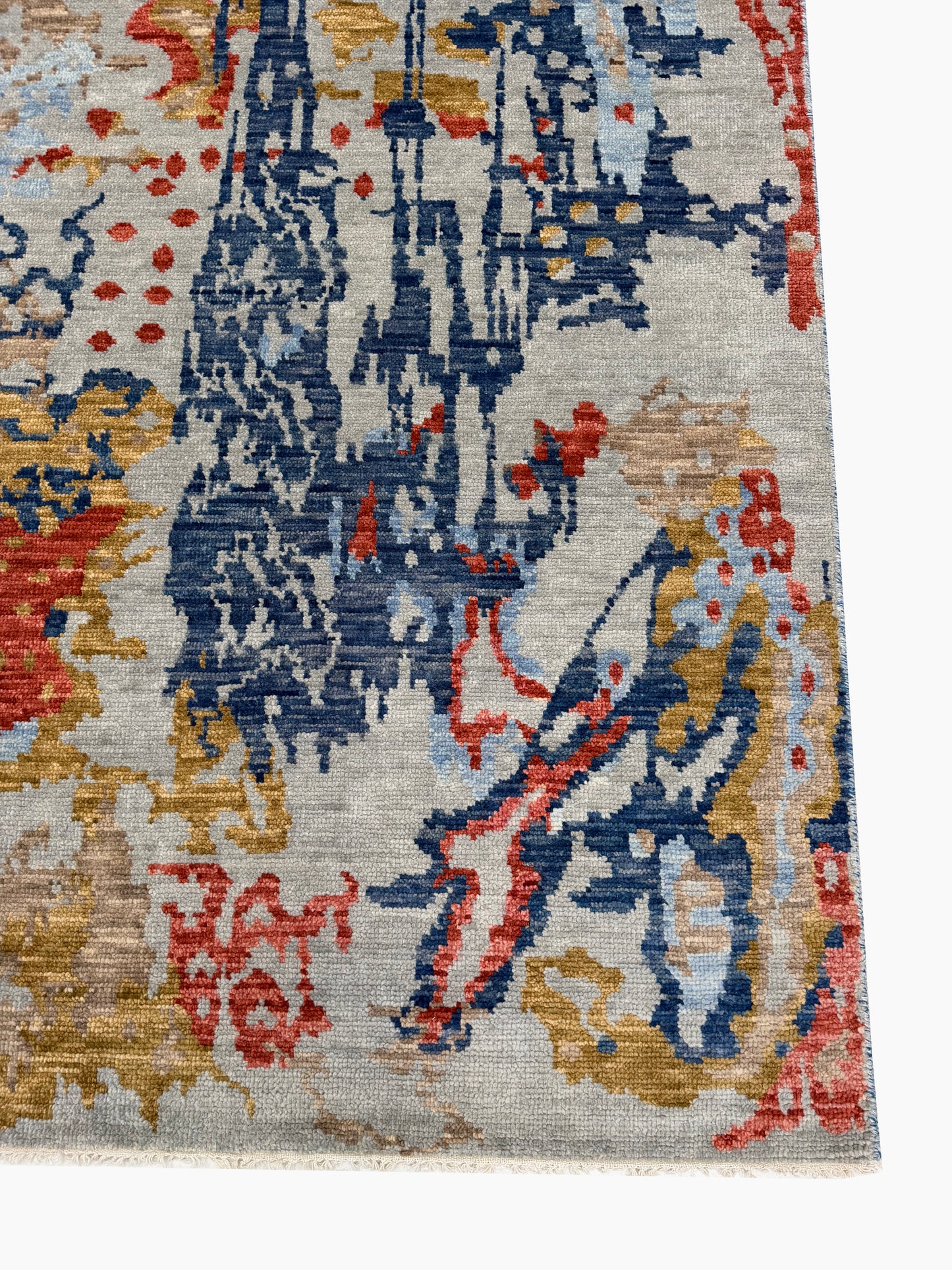 Artisan Samara Silver Multi Transitional Knotted Rug