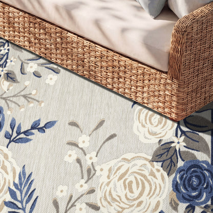 Nourison Home Aloha  Blue Grey  Contemporary
