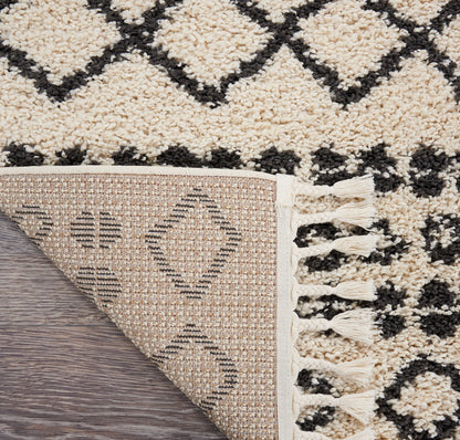 Nourison Home Moroccan Shag  Cream  Transitional