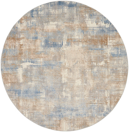 Calvin Klein CK950 Rush CK951 Blue Beige Contemporary Power-loomed Rug