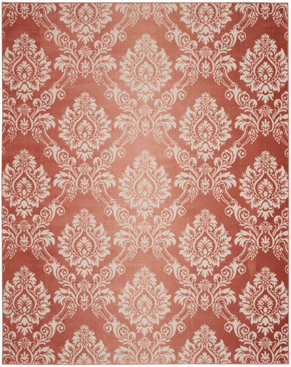 Nourison Home Elation  Brick Ivory  Traditional