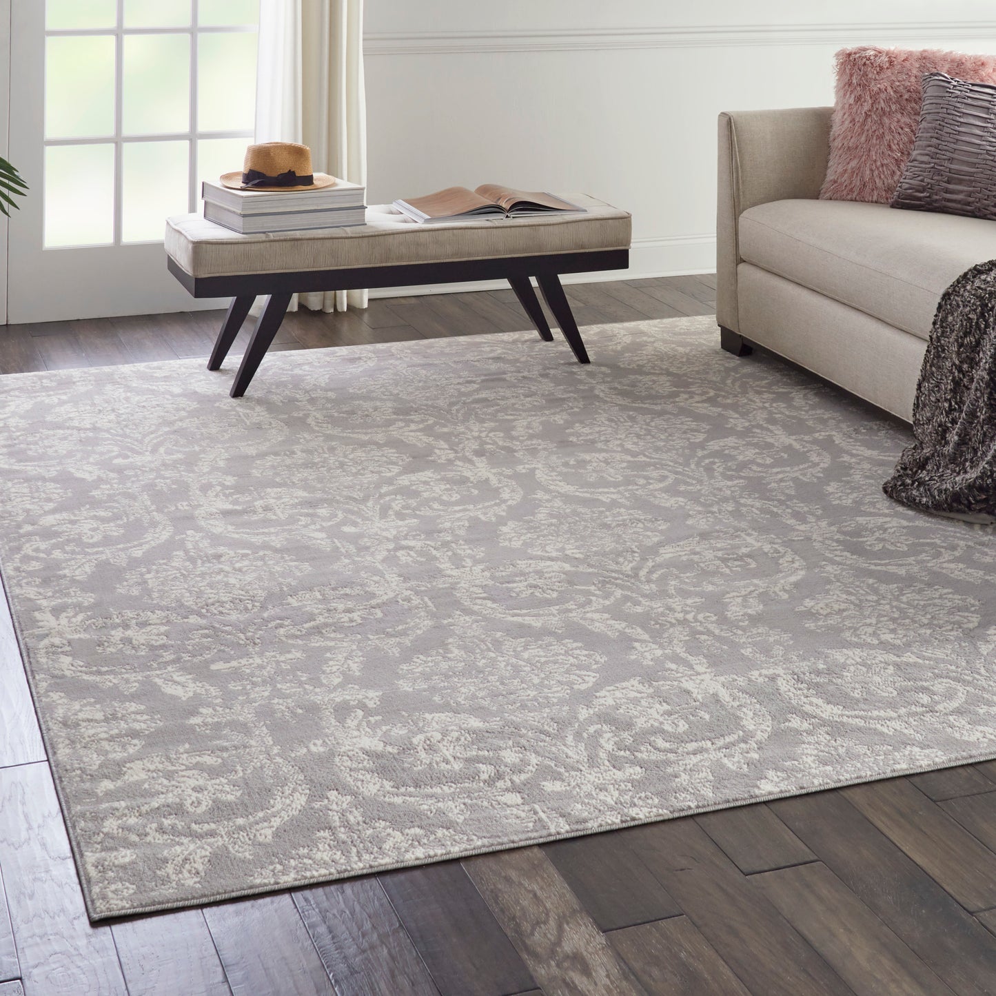 Nourison Home Jubilant  Grey  Transitional