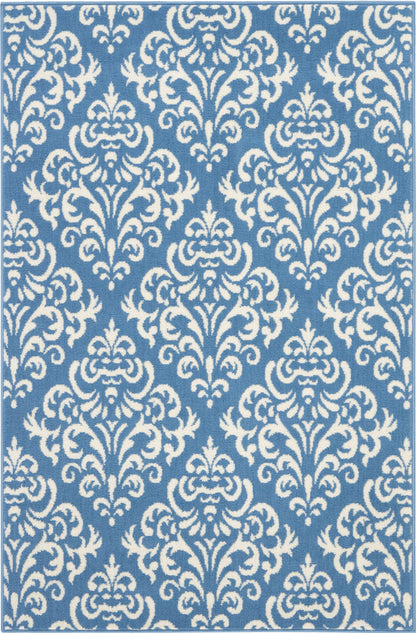 Nourison Home Grafix GRF06 Blue Transitional Power-loomed Rug