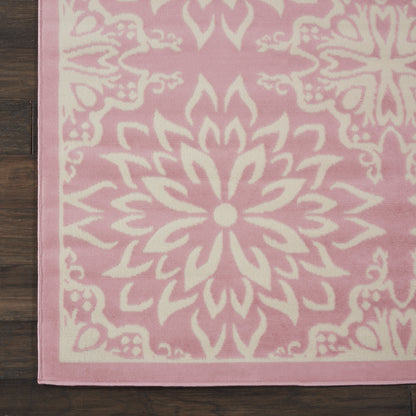 Nourison Home Jubilant  Ivory Pink  Transitional
