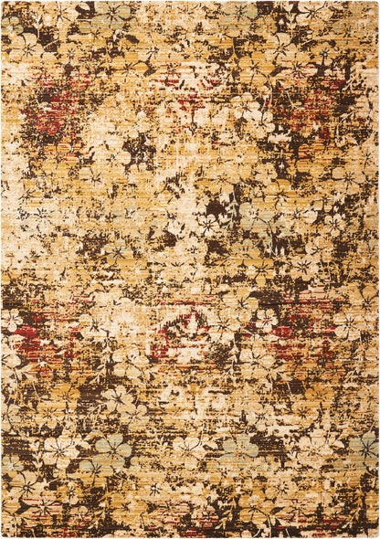 Nourison Home Rhapsody RH004 Beige Gold Transitional Loomed Rug