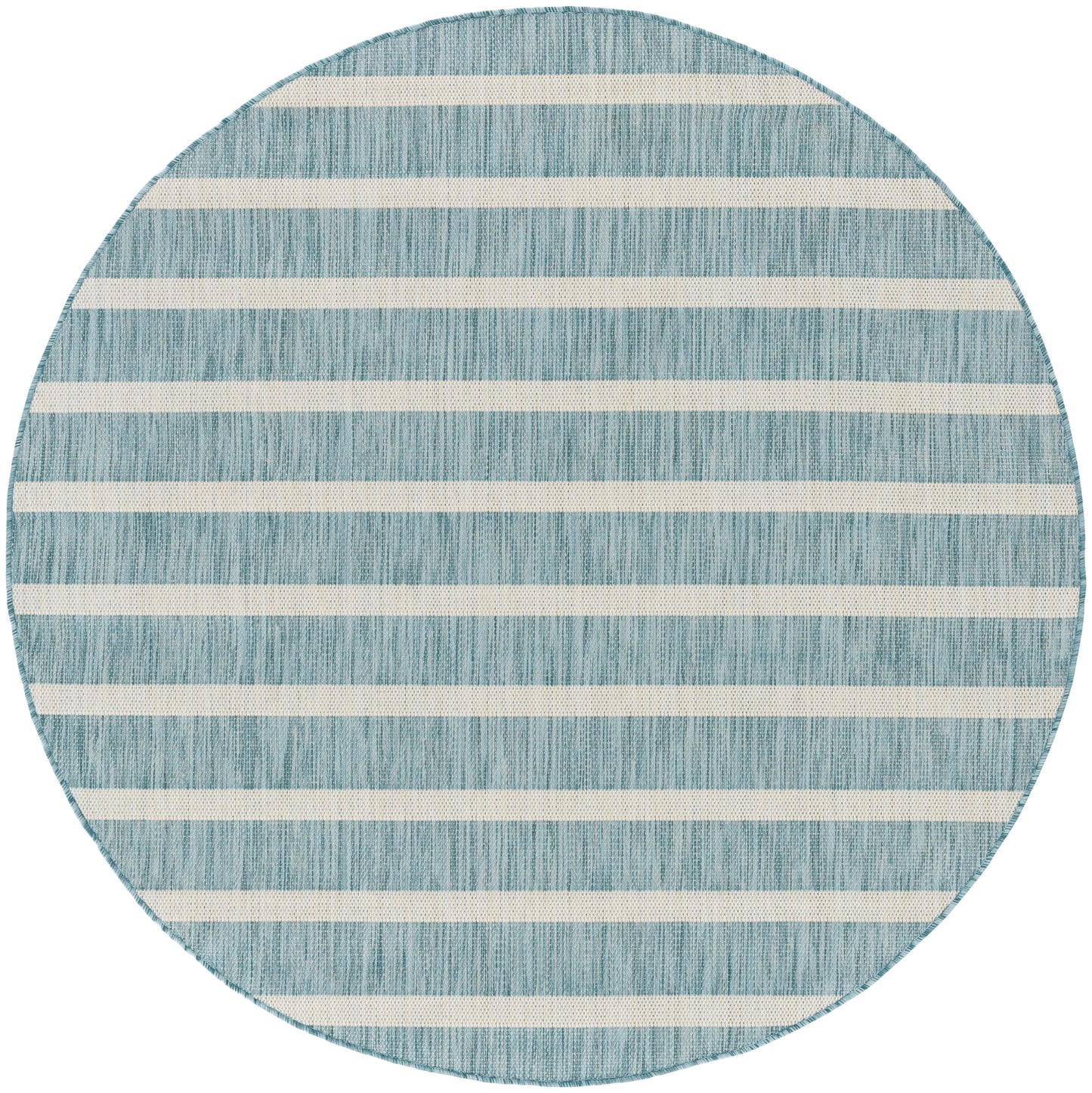 Nourison Home Positano POS03 Aqua Ivory Contemporary Power-loomed Rug