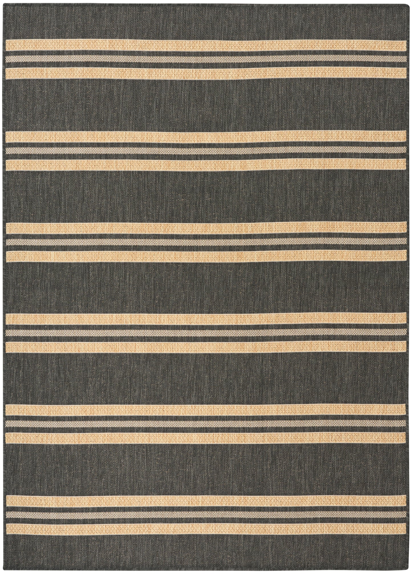 Nourison Home Horizon Indoor/Outdoor HOZ05 Charcoal Contemporary Power-loomed Rug