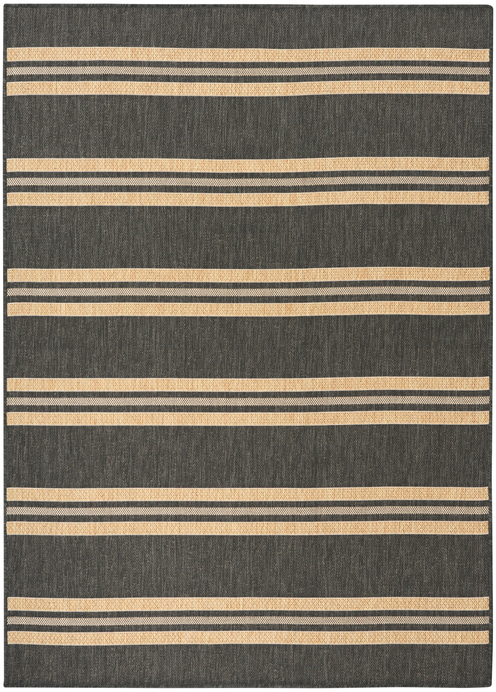 Nourison Home Horizon Indoor/Outdoor  Charcoal  Contemporary