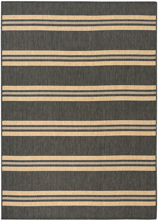 Nourison Home Horizon Indoor/Outdoor  Charcoal  Contemporary