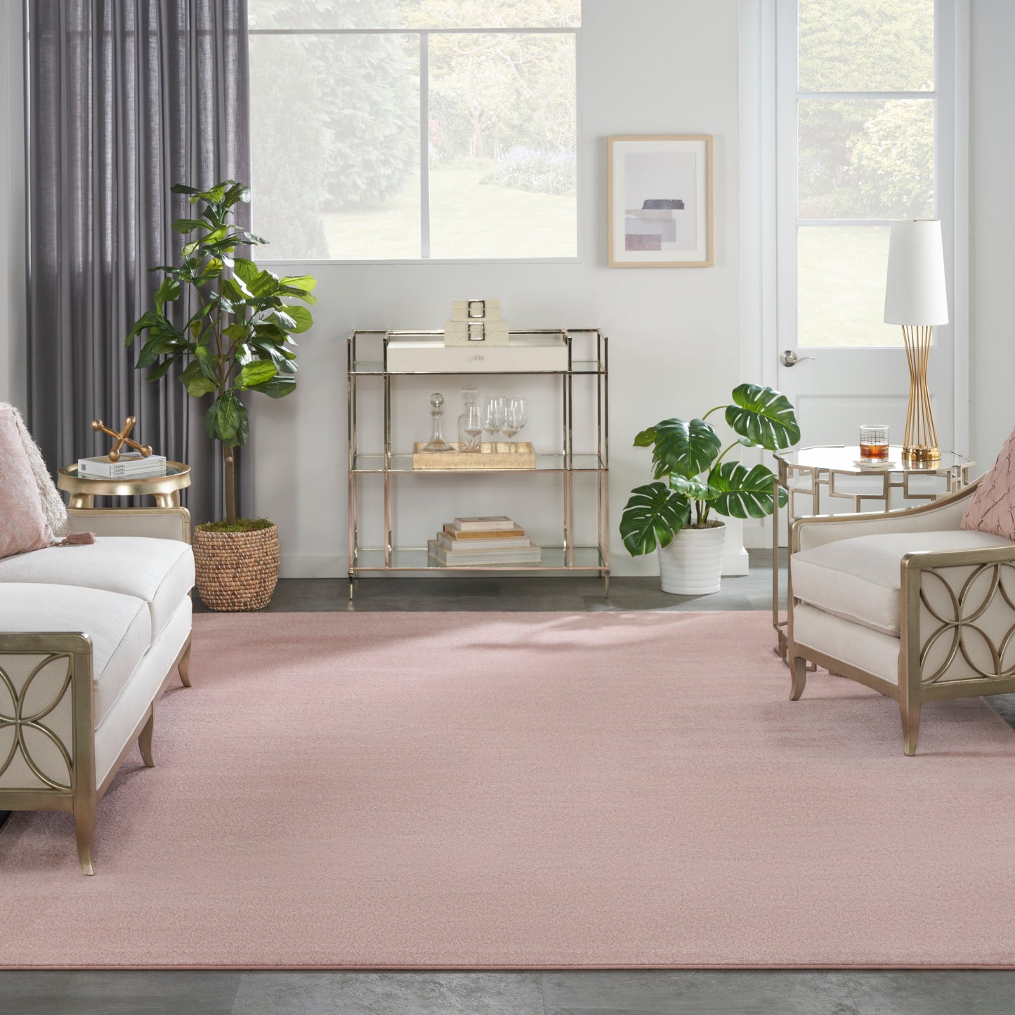 Nourison Home Nourison Essentials  Pink  Contemporary