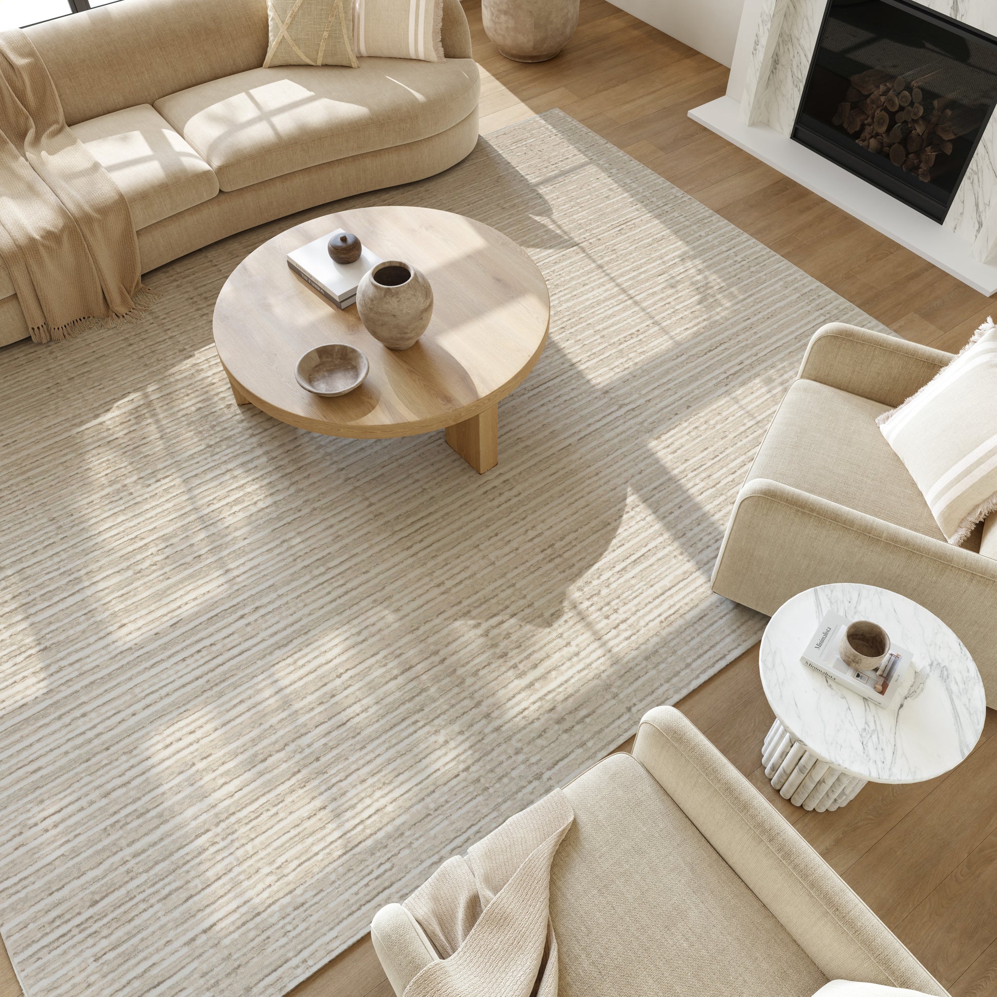 Nourison Home Soft Structure  Beige  Contemporary