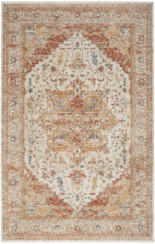 Nourison Home Sahar  Ivory Rust  Traditional
