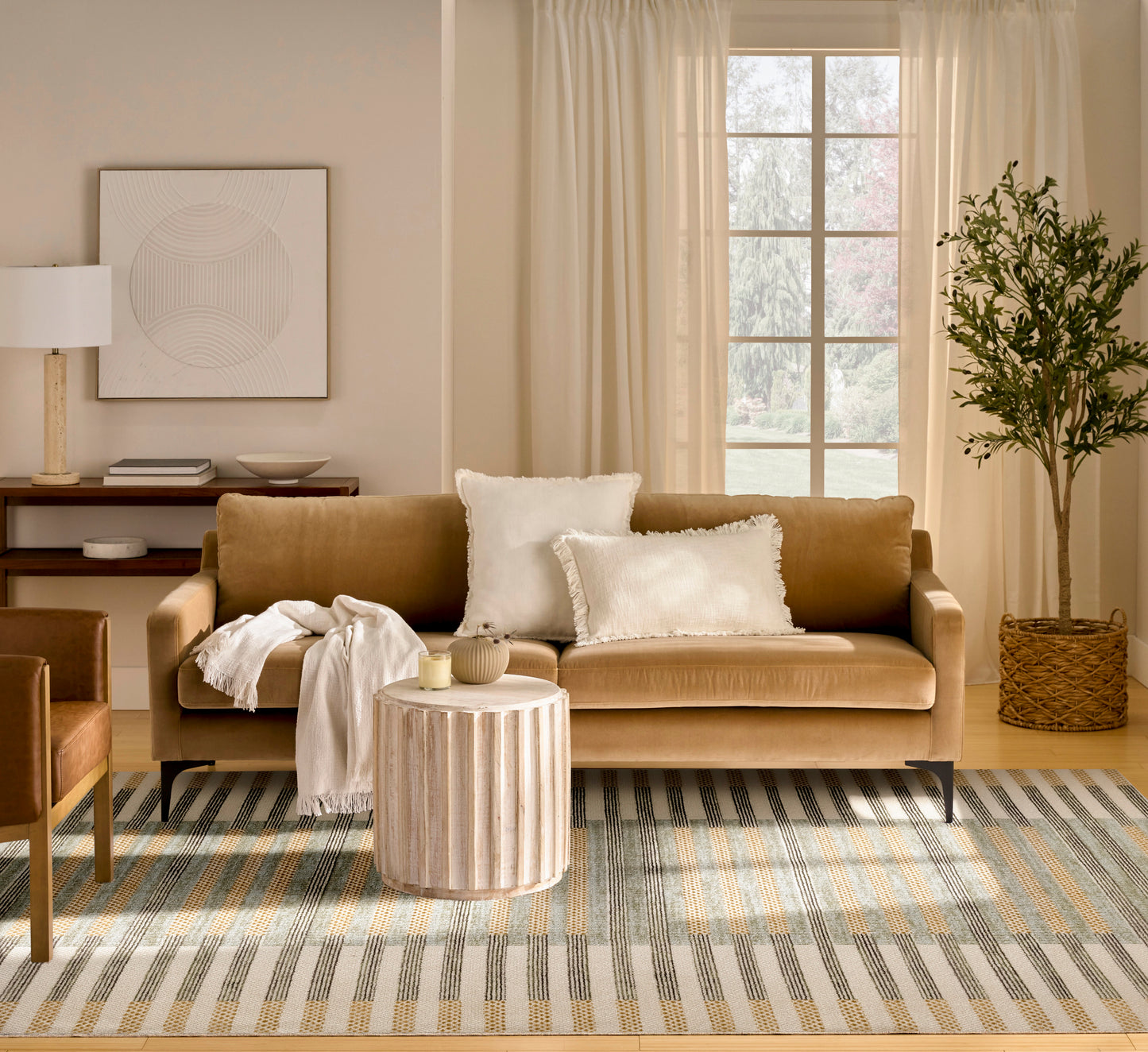 Nourison Home Nordic  Ivory Multicolor  Contemporary