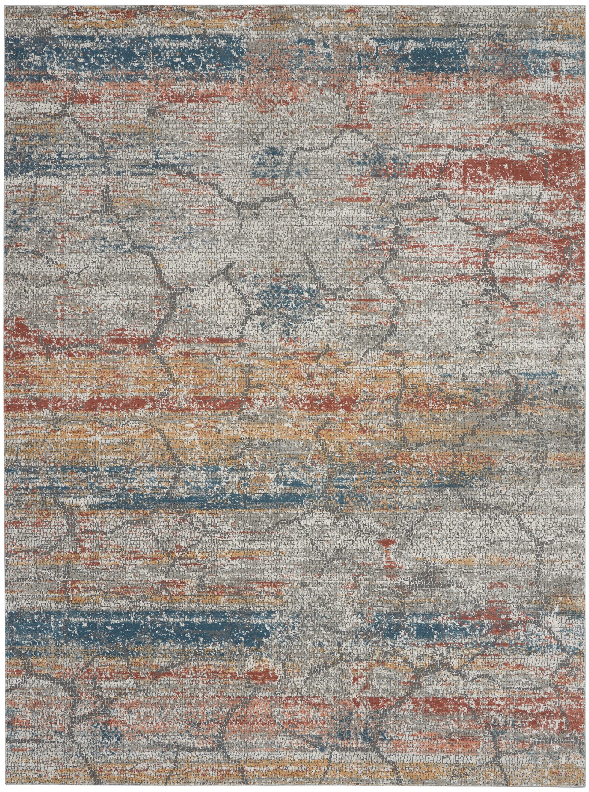 Nourison Home Rustic Textures  Multicolor  Contemporary