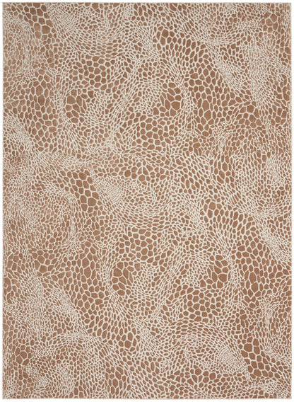 Nourison Home Desire DSR08 Camel Silver Contemporary Power-loomed Rug