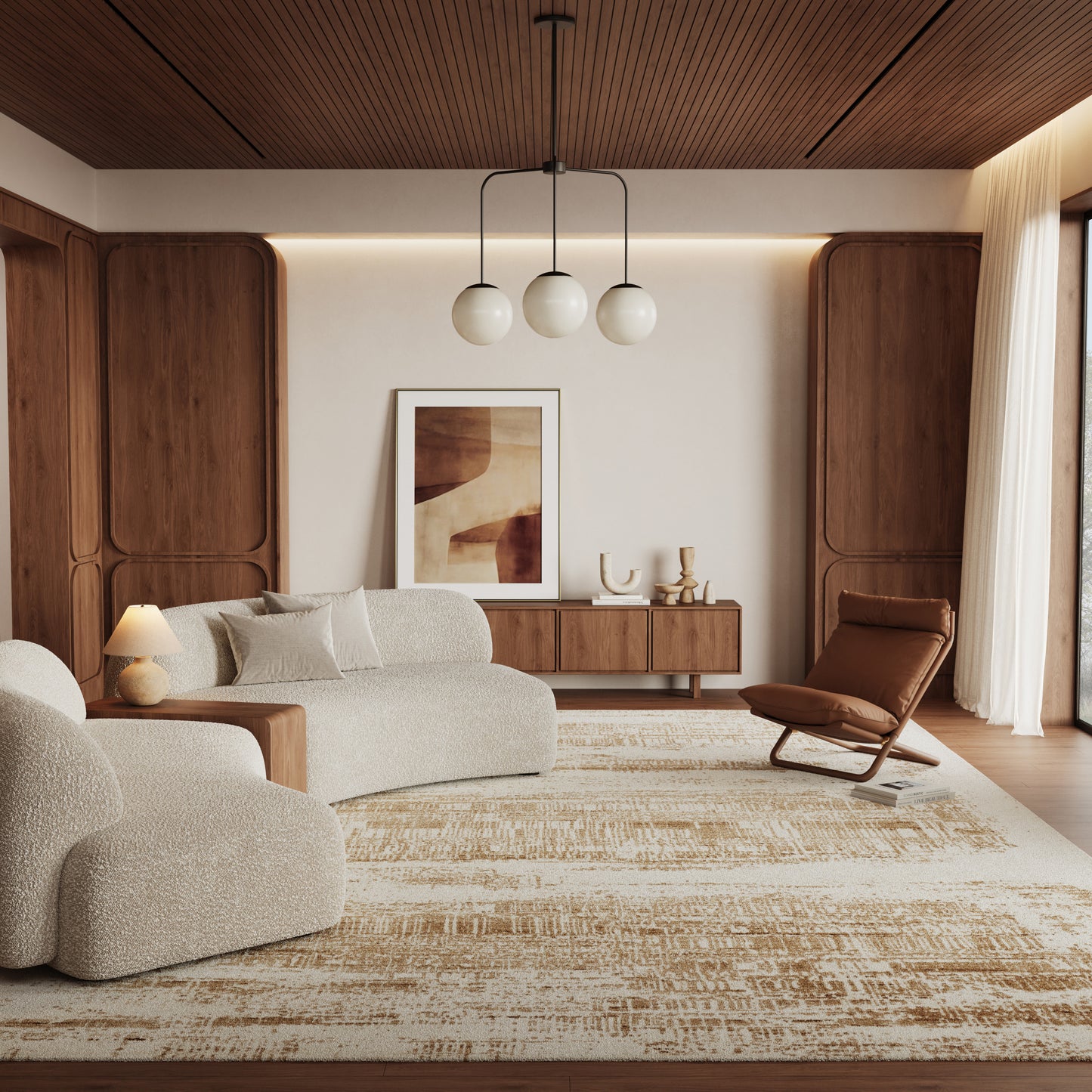 Nourison Home Harmony  Ivory Gold  Contemporary