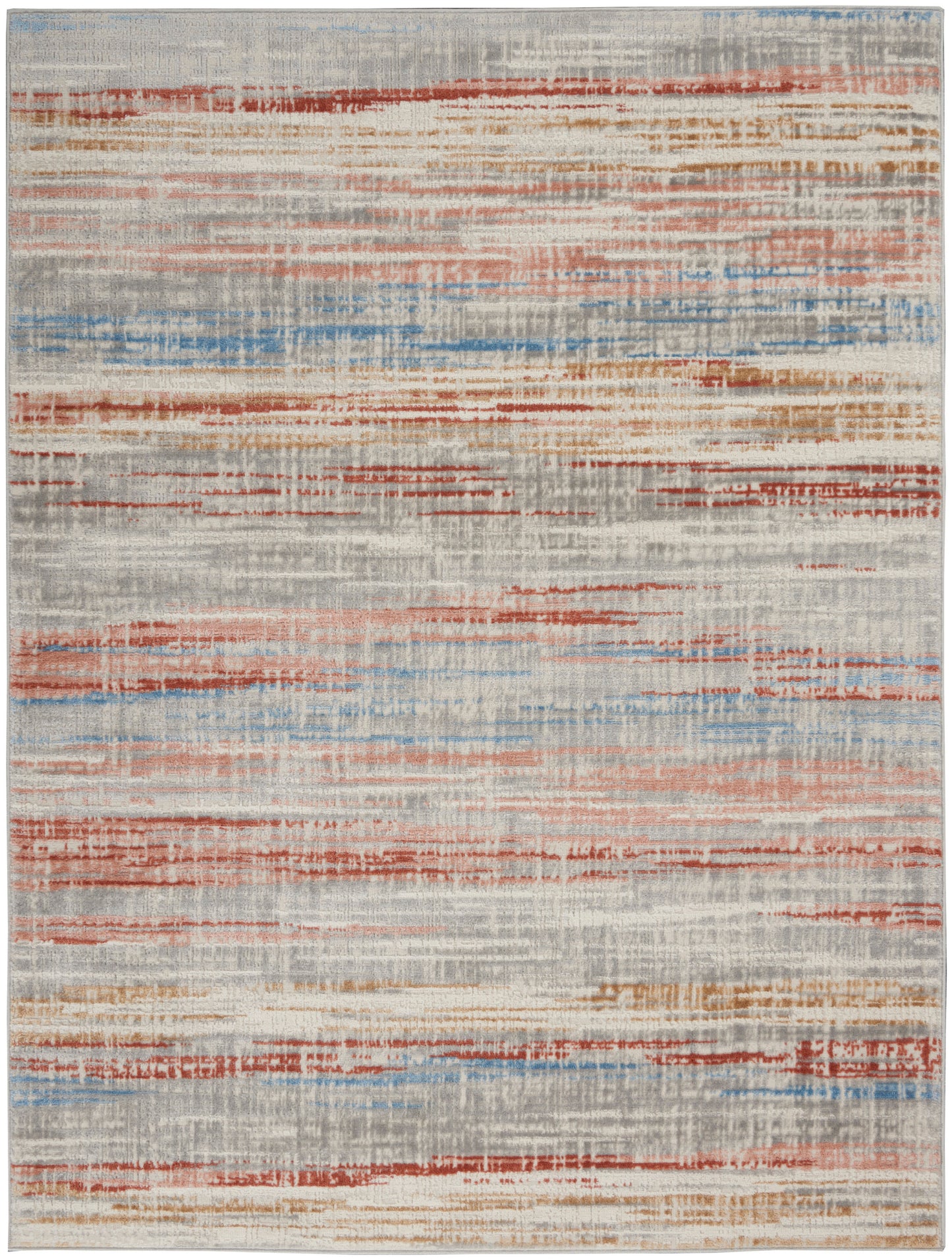 Nourison Home Elation ETN01 Ivory Multicolor Contemporary Power-loomed Rug