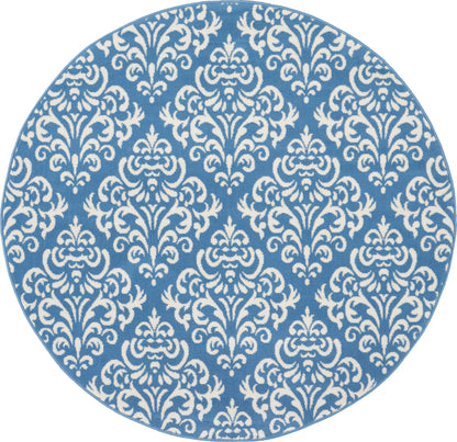 Nourison Home Grafix GRF06 Blue Transitional Power-loomed Rug