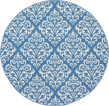 Nourison Home Grafix GRF06 Blue Transitional Power-loomed Rug