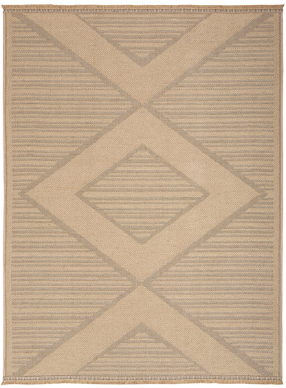 Nourison Home Washable Jute WSJ01 Natural Beige Contemporary Loom-woven Rug